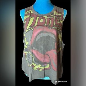 American Eagle/rolling stones sleeveless tee